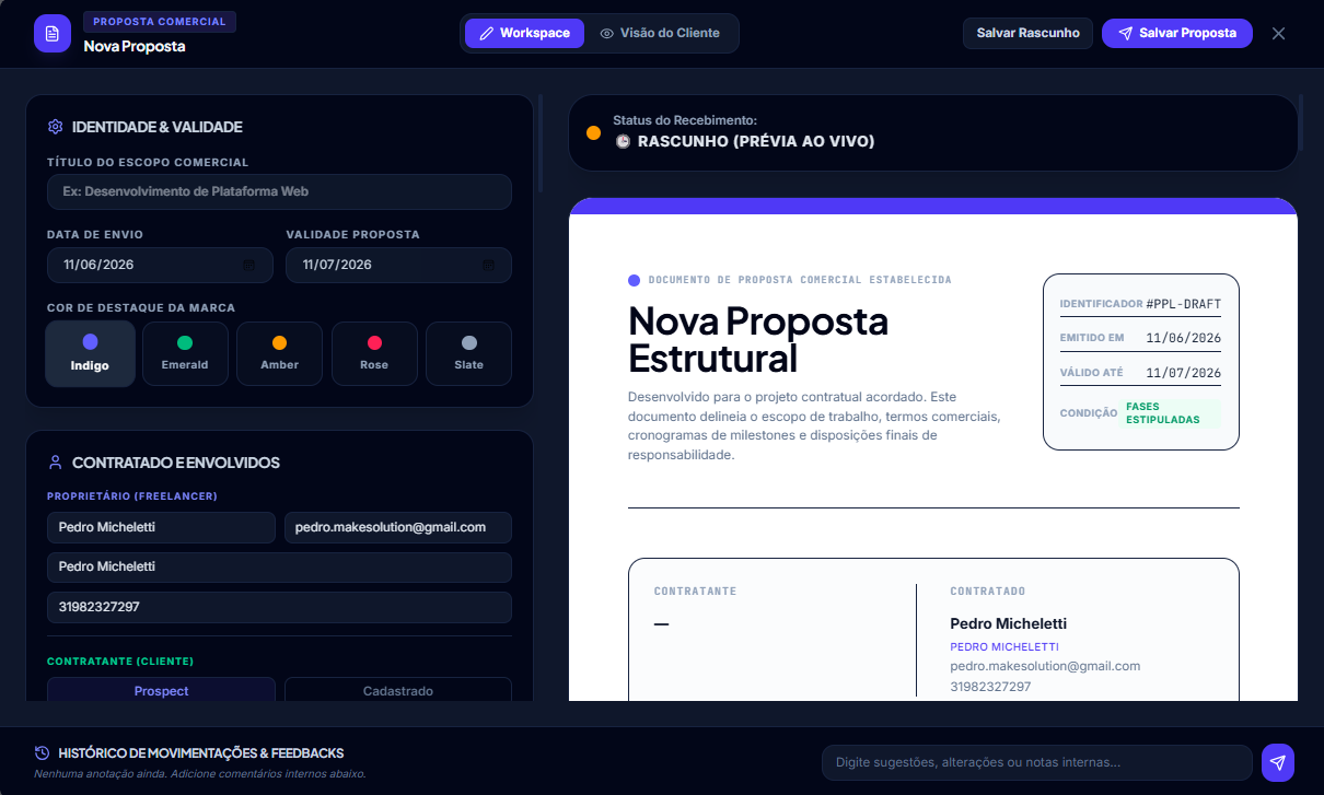 Formulário de Nova Proposta FreelaDock